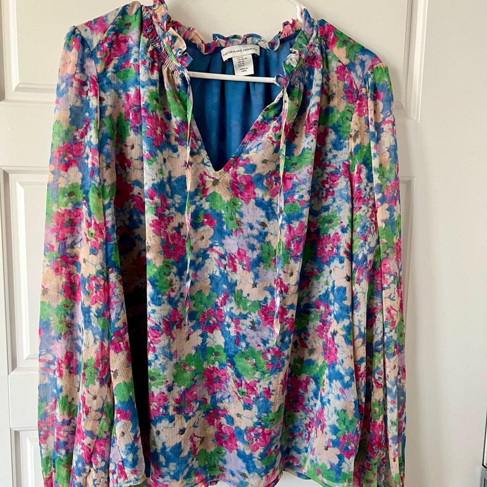 Floral Peasant Blouse 🌸